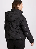 Manteau matelassé à capuchon amovible