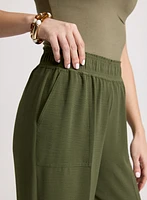 Crepe Pull-On Pants