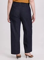Pantalon Olivia à jambe large en denim