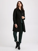 Stretch Wool-Blend Coat