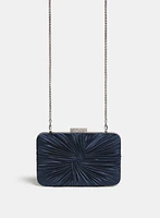 Pochette en satin à noeud