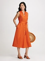 Linen Midi Dress