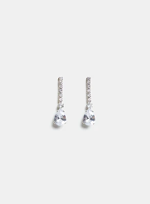 Boucles d'oreilles à pierre en goutte d'eau