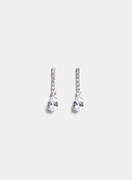 Boucles d'oreilles à pierre en goutte d'eau