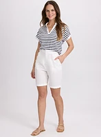 Short bermuda à boutons