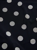 Haut transparent à pois