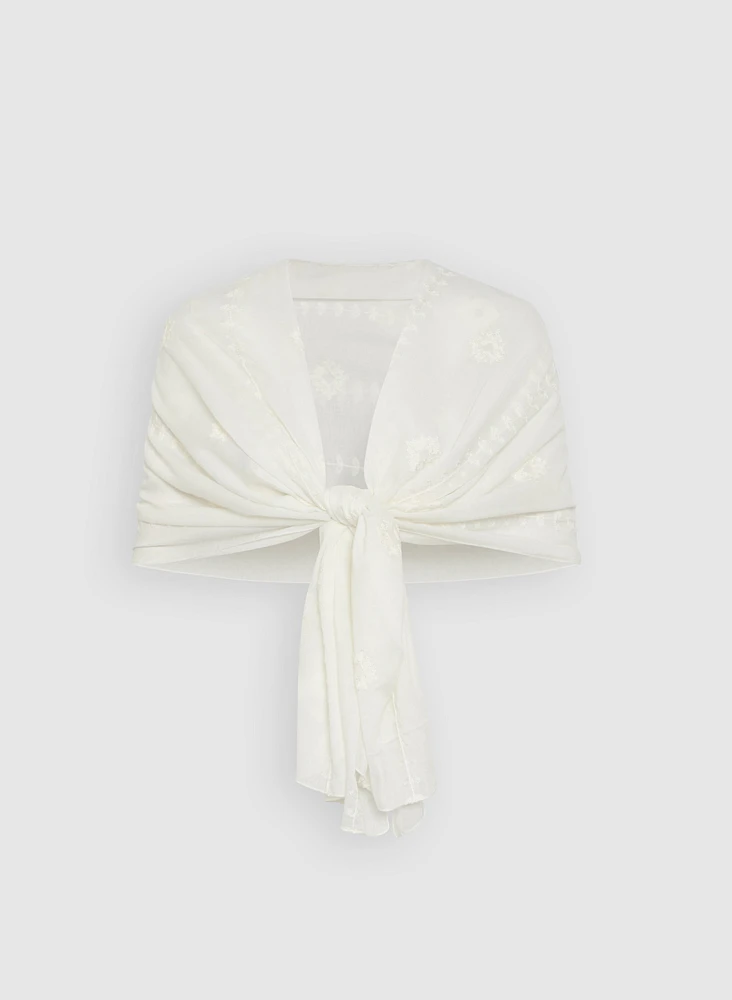 Lightweight Embroidered Wrap