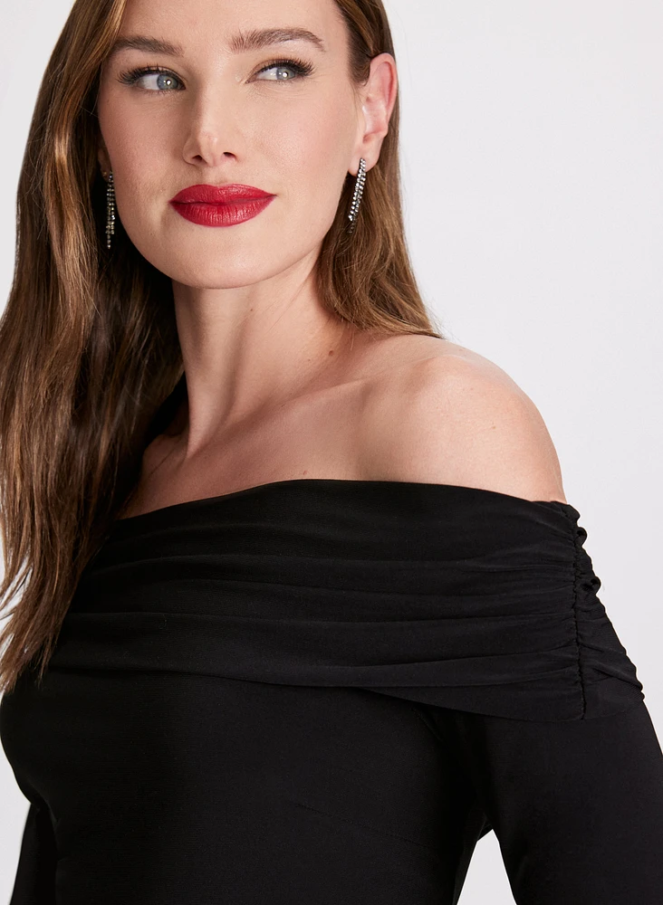 Solid Off-The-Shoulder Top