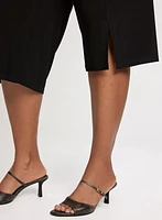 Side Slit Pull-On Capris