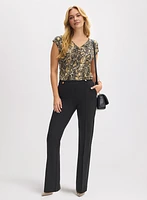 Snakeskin Print Top