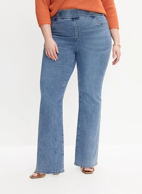 Melanie Lyne - Chain Trim Flare-Leg Jeans