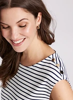 Stripe Print Top