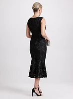 Soutache Embroidered Lace Dress