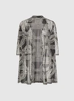 Veste en filet à motif géométrique