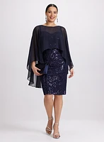 Layered Capelet Dress