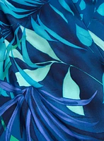 Short Tropical Print Dress