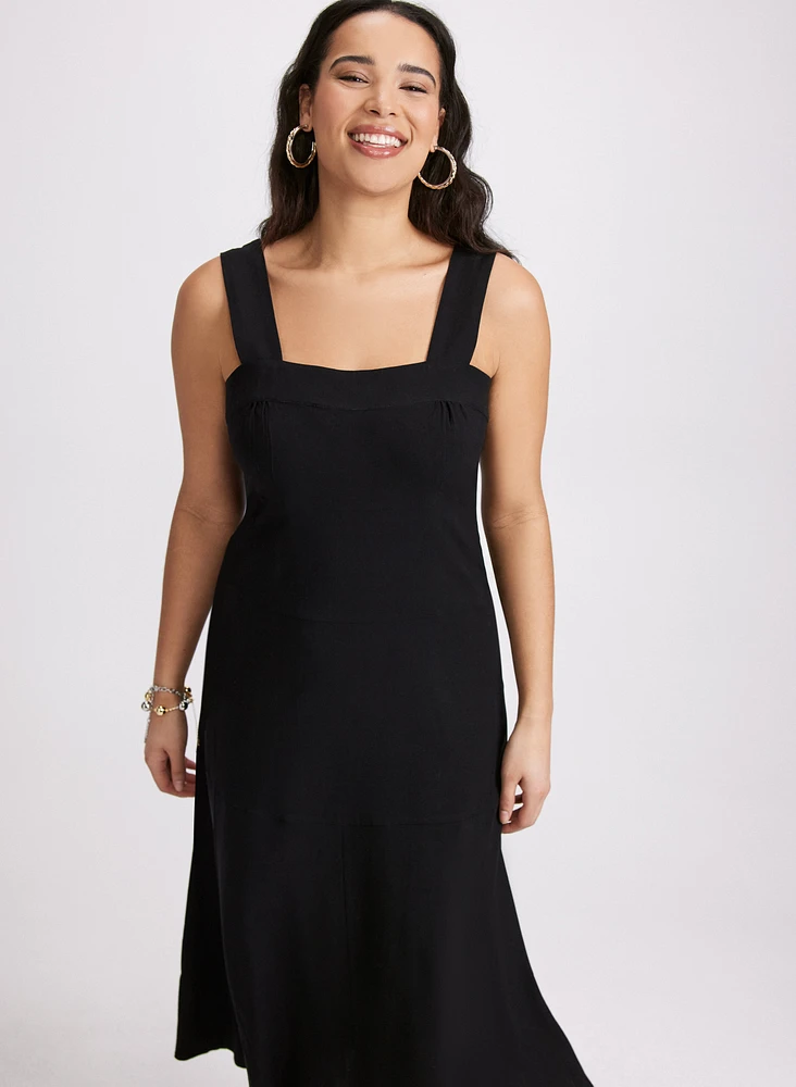 Square Neck Midi Dress