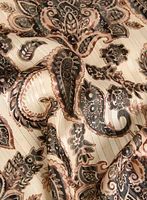 Blouse à manches bouffantes et motif paisley