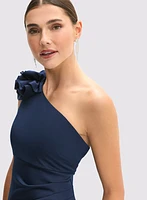 One-Shoulder Fitted Dress