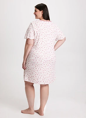 Floral Print Nightgown