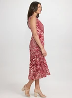 Polka Dot Plissé Dress
