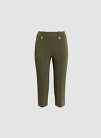 Straight Leg Pull-On Capris