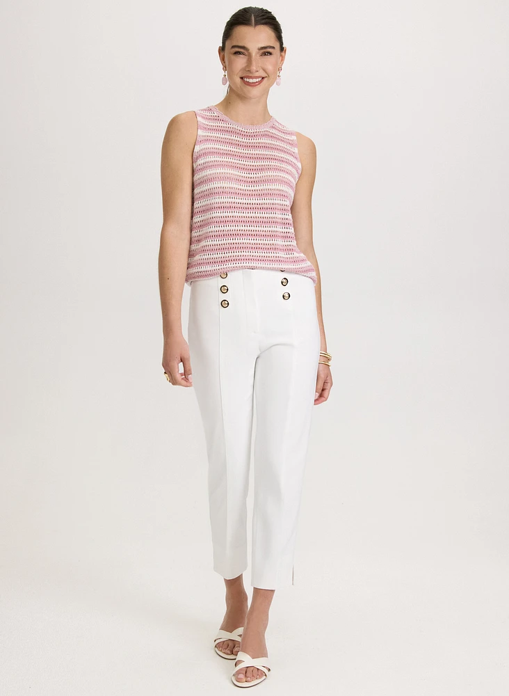 Pantalon Emma étroit à boutons