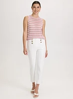 Pantalon Emma étroit à boutons