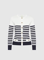 Stripe Knit Cardigan