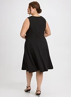 Scuba Crepe A-Line Dress
