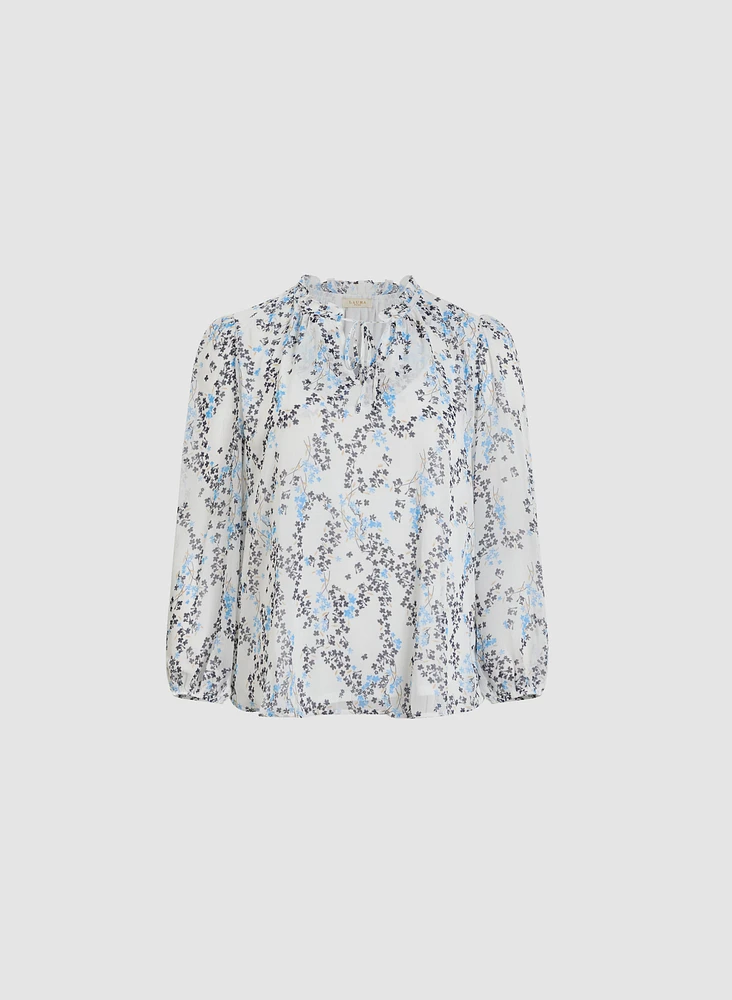 Puff Sleeve Floral Blouse