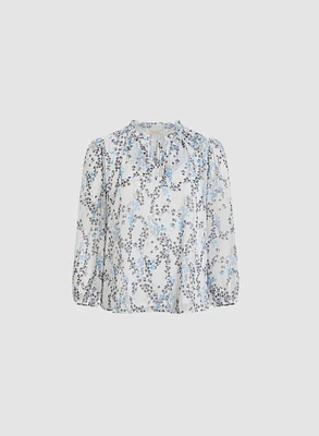 Puff Sleeve Floral Blouse