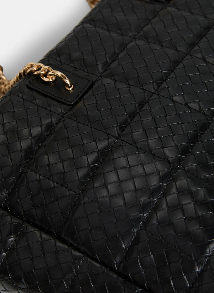 Quilted Vegan Leather Handbag