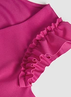 Ruffle Cap Sleeve Top