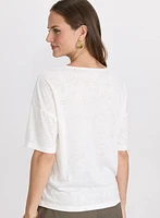 T-shirt à feuille de palmier