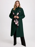 Manteau long à rangées de boutons