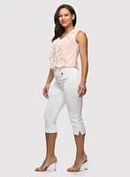 Straight Leg Pull-On Capris