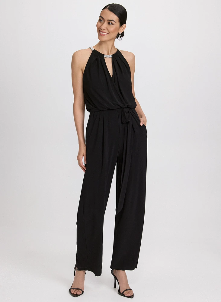 Sleeveless Jersey Jumpsuit