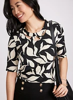 Leaf Print Top