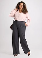 Ruffle Detail Blouse & Olivia Wide-Leg Pants