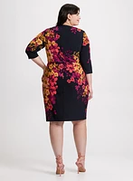 Robe ajustée à imprimé floral