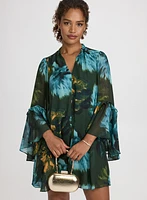 Floral Bell Sleeve Dress