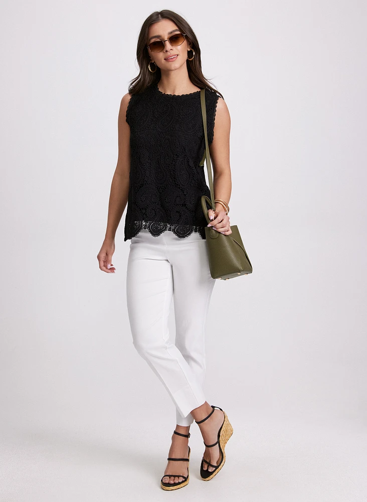 Sleeveless Lace Top