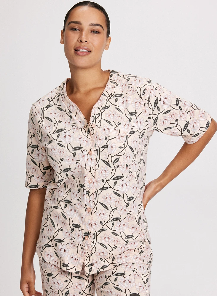 Ensemble de pyjama à motif mélangé