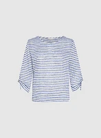 Stripe 3/4 Sleeve Top