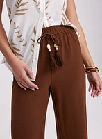 Olivia Crinkled Wide-Leg Pants