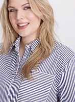 Joseph Ribkoff - Striped Button-Down Blouse