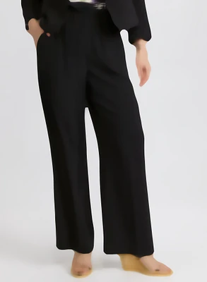 Pantalon large à taille élastique