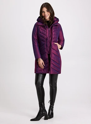 Bernardo - Iridescent Puffer Coat