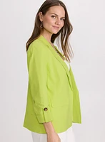 Blazer en mélange de lin